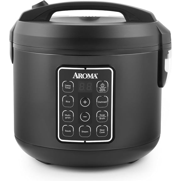Digital Rice Cooker Multicooker 6 Cup Uncooked 12 Cup Cooked Steamer Slow Cooker Oatmeal Grain Cooker Auto Keep Warm 3 Qt Black Bestseling
