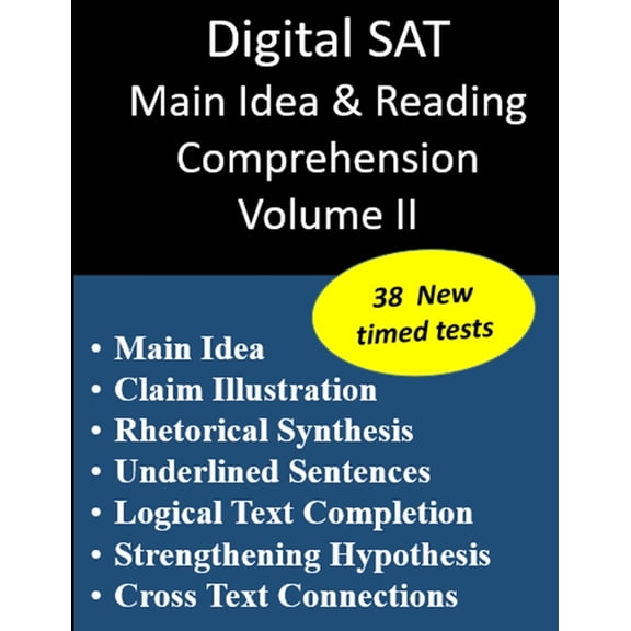 Digital SAT Main Idea and Reading Comprehension Volume II, (Paperback)
