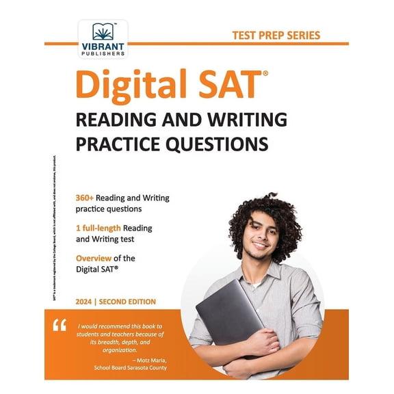 Test Prep Digital SAT Reading and Writing Practice Questions, (Paperback)
