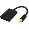 thumbnail image 1 of Digital SPDIF Optical Audio Splitter 2 Way Toslink Adapter 1 Input Output Cable Hub, 1 of 8