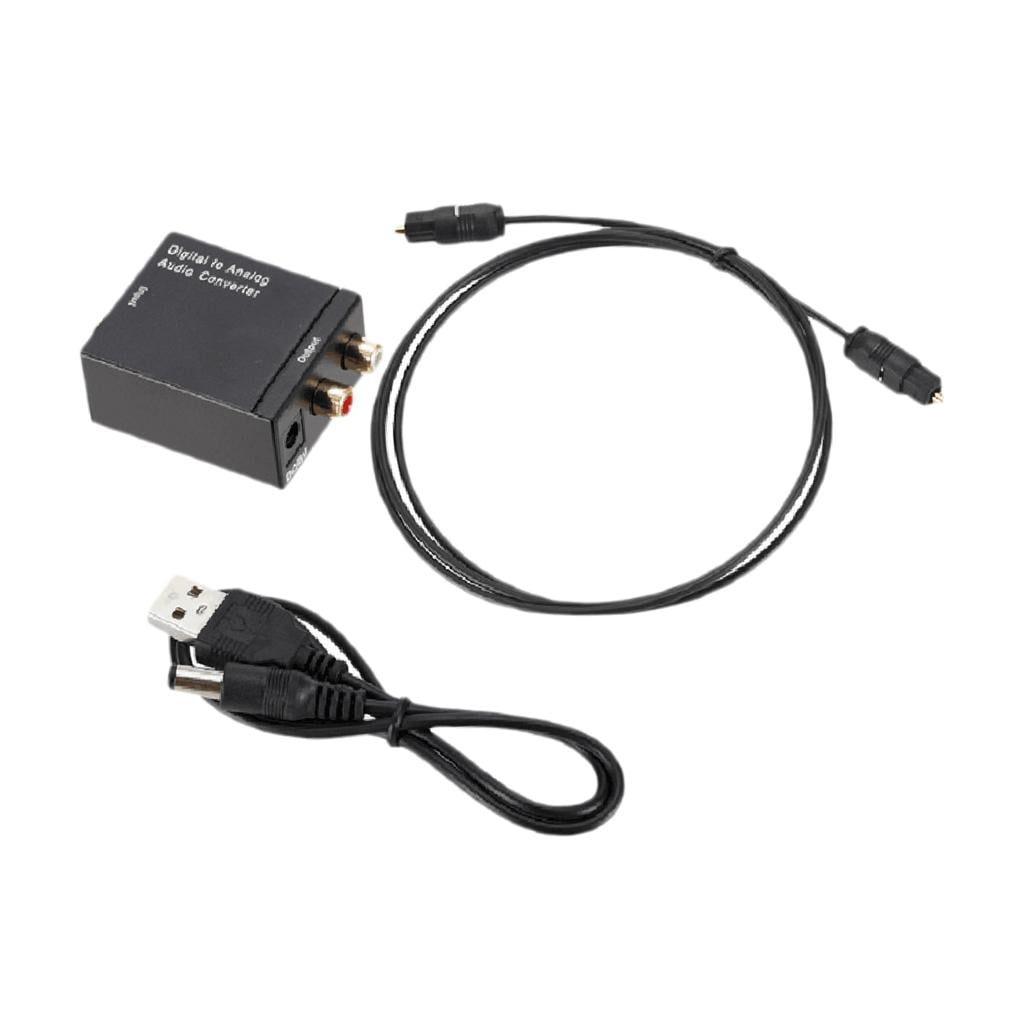 Digital SPDIF To Analog Audio Adapter W/USB Optical Cable - Walmart.com