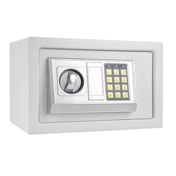 Digital Safe Box Mini Steel Safes Money Bank Small Household Password Key Safety Security Box Keep Cash Jewelry Document ,Easy to Use