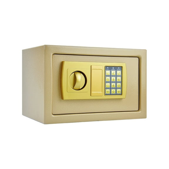 Digital Safe Box Mini Steel Safes Money Bank Small Household Password Key Safety Security Box Keep Cash Jewelry Document ,Prevent Theft