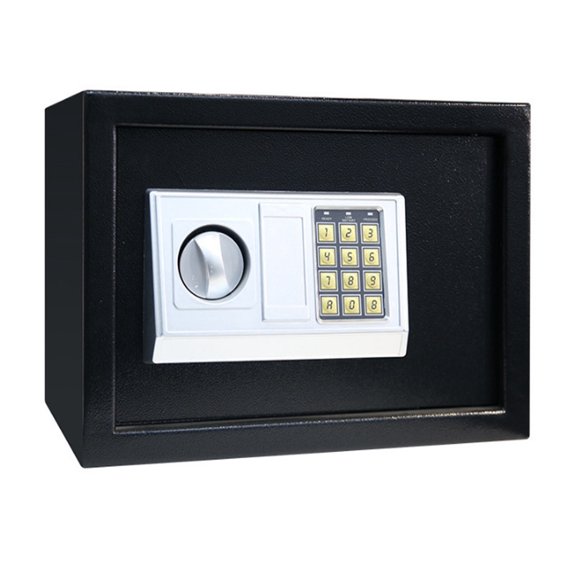 Digital Safe Box Mini Steel Safes Money Bank Small Household Password Key Safety Security Box Keep Cash Jewelry Document