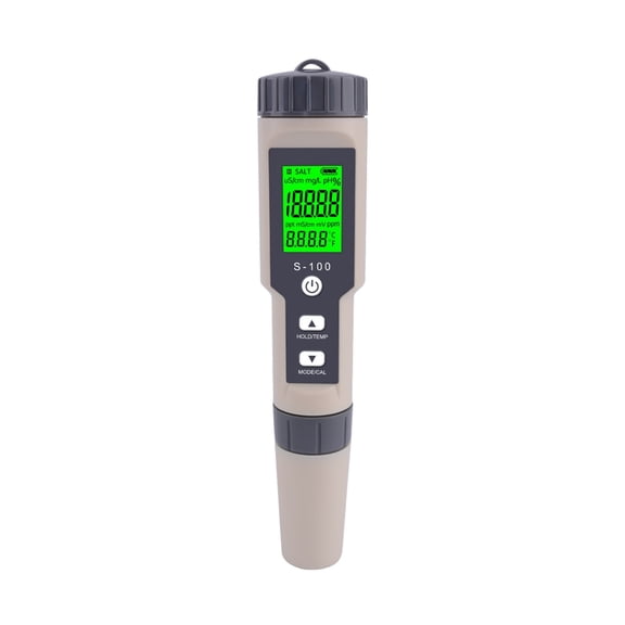 Digital Salinity Meter TDS/EC/Temp/Salt Water Quality Tester High Accuracy Salinometer for Aquariums Swimming Pool Spa Koi Pond ,Multifunctional