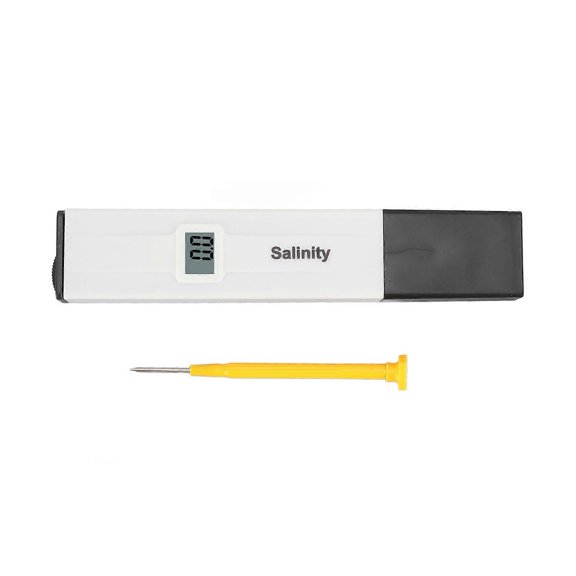 Digital Salinity Tester 0 to 19.90% Measuring Range Accurate Salinity Meter Compatible with Kitchen Aquarium Drinking Water Soup