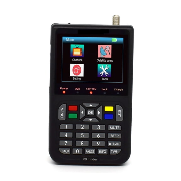 Digital Satellite Finder V9 Finder LCD Satellite Finder Digital Satellite Signal Finder Meter Satellite Meter Satellite Finder With 3.5 inch LCD Digital Display ,Easy to Use