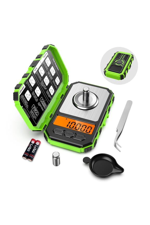 Digital Scale, 20g-0.001g Electronic Precision Scale Digital Scale for Kitchen Home Jewelry, Green