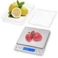 thumbnail image 1 of Kitchen Scale, AMIR 0.05/500g Digital Scale with 2 Trays Scale for Kitchen Cooking Food Bake Jewelry Medicine White, 1 of 10