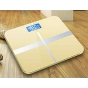 Digital Scale, Body Weight Bathroom Scale 396lb/180kg High Accuracy, Step-On Technology with Lithium Rechargeable Battery. - Gold, New