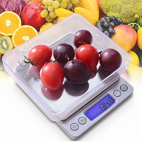 Digital Scale, Kitchen Scale 2000g x 0.1g Jewelry Gold Silver Coin Gram Pocket Size Herb Grain