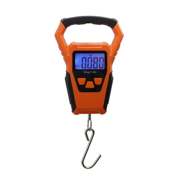 Digital Scale LCD Backlit Screen Electronic Fishing Scale 110lb/50kg Weight Scales with Tape Measure & Hook