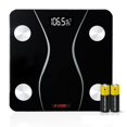 thumbnail image 1 of Digital Scale Precision Bathroom Scale Display Step-On Technology Body Weight (01 B Black), 1 of 12