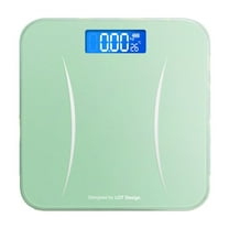 Digital Scale USB Rechargeable Body Weight Scale Bathroom Scale with Glass Accurate Weight Measurement Green Home Scale