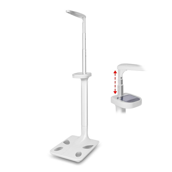 Digital Scale, Ultrasonic Height and Weight Scale, Measuring Device, Smart Composition Analyzer, Wall Mounted, Audible Results, Multifunctional Measurement Tool for Home Gym