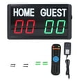 thumbnail image 1 of Digital Scoreboard Portable Electronic Scoreboard with Remote, Game Score LED Rechargeable Battery and Remote Control Tabletop Scoreboard for Indoor Games and Sports, 1 of 9