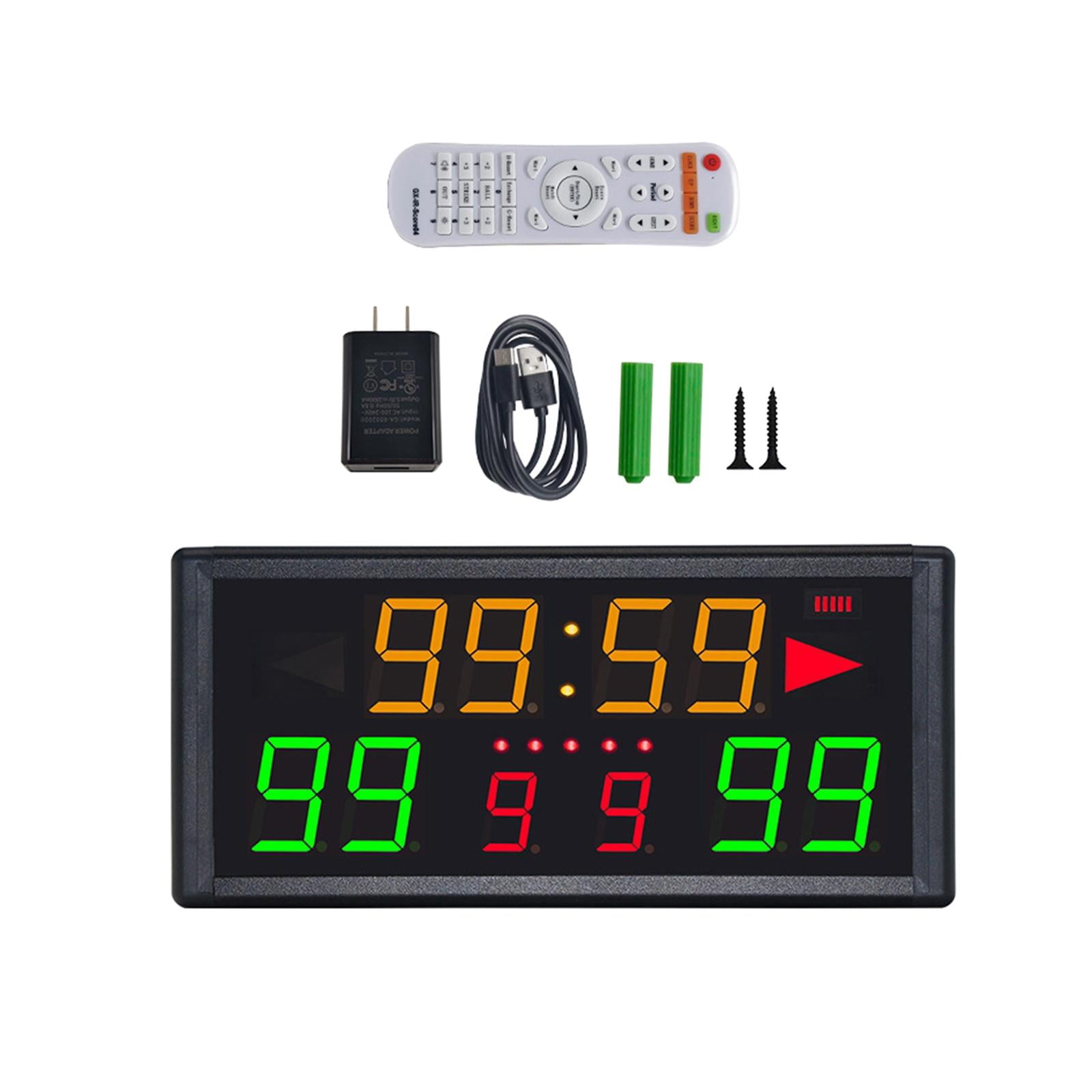 Digital Scoreboard Score Clock 10M to 15M Control Distance Portable