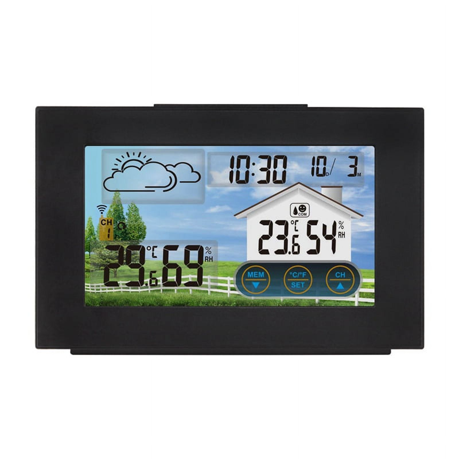Digital Screen Meteorological Clock Weather Forecast Clock With Digital Screen Meteorological Clock Weather Forecast Clock With