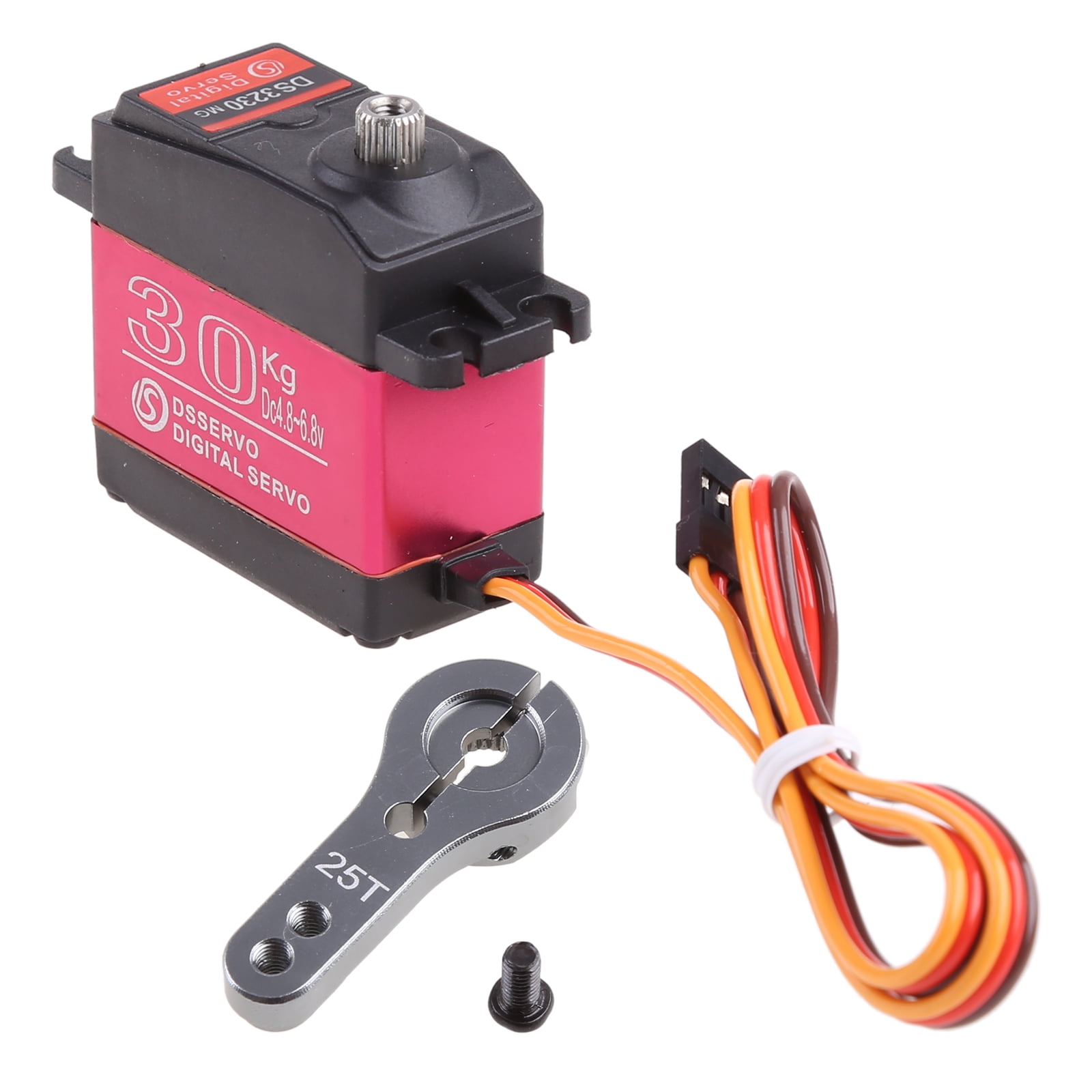 Digital Servo 30KG Full Metal Gear High Torque 180° Servo Adjustable ...