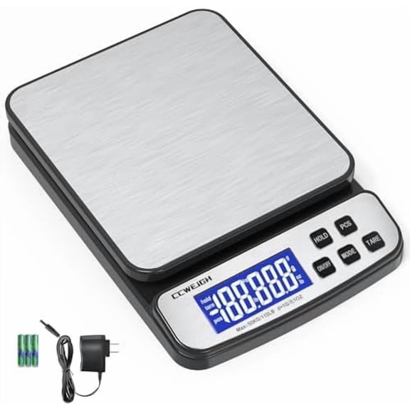 Digital Shipping Scale 110 lbs x 1g with Hold and Counting Function Mail Scale Postage Scale for Shipping Packages,Postal Scale for Warehouses, Homes, Offices, and Courier Companies$$Office