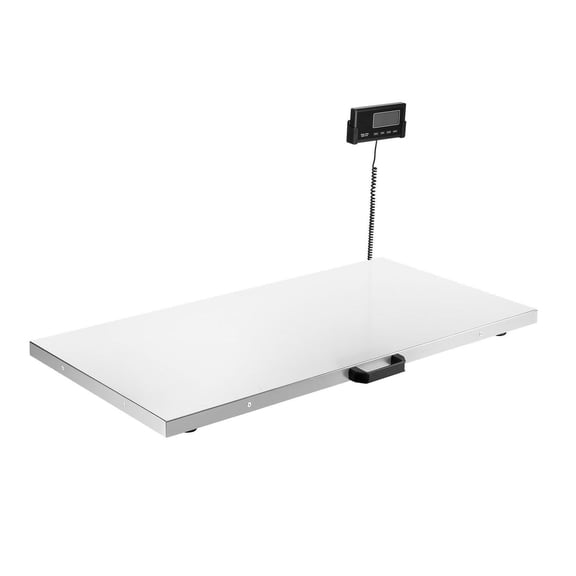 Digital Shipping Scale 660 lbs, Postal Scale with LCD Display, 0.1 lb Accuracy, Tare & Hold Function, AC/DC Powered - for Packages, Luggage & More