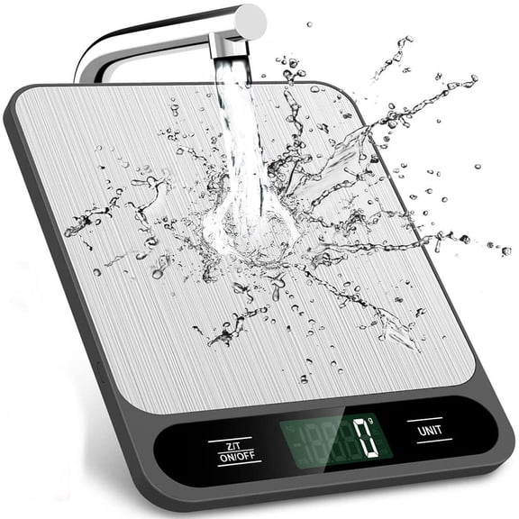 Digital Shipping Scale For Packages, 22lb/10kg Digital Postal Scale, 6 Measurement Unit, High Readability Backlit Display, For Office, Home & Kitchen, Black
