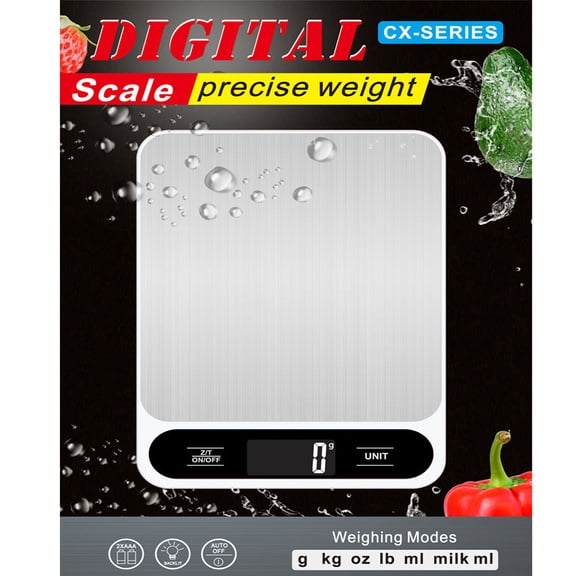 Digital Shipping Scale For Packages, 22lb/10kg Digital Postal Scale For Mailing And Small Business, High Readability Backlit Display, Multi-Unit High Precision Scale For Office, Home & Kitchen,White
