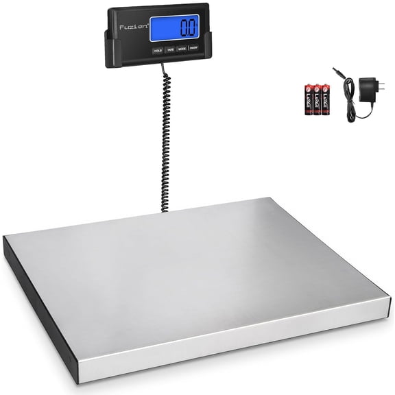 Digital Shipping Scale for Packages 440LB x 10g, Heavy Duty Weight Postage, Stainless Steel Large Platform, Commercial Business, Postal Parcel/Small Dog