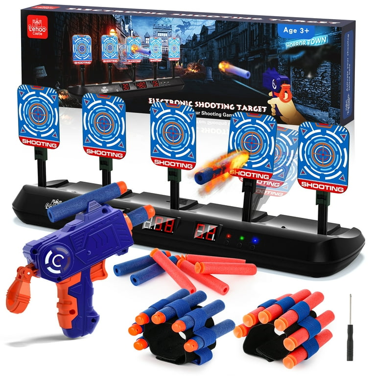 Digital Shooting Targets with Foam Dart Toy Gun 5 Targets for Nerf Shooting Practice