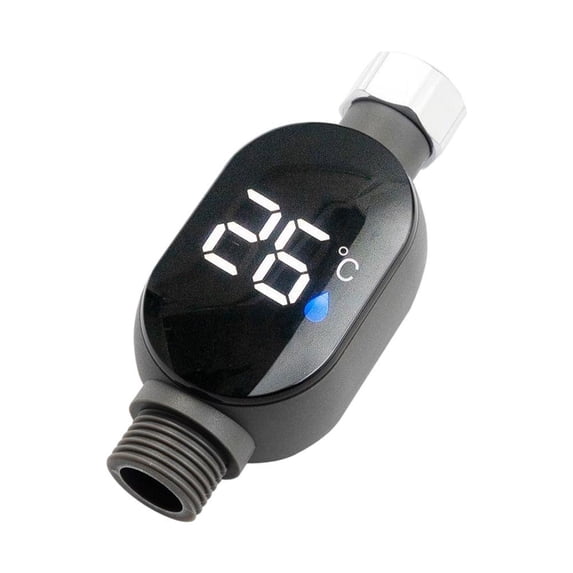 Shower Temperature Monitor, LED Display & Waterproof, 1 Piece, for Bath Safety & Comfort