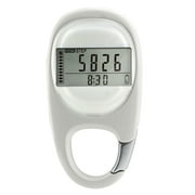 Digital Simple Walking Distance Clip on Pedometer Step Counter with Clip Activity for Time 7-Day Memory Walking Distance