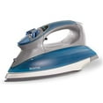 thumbnail image 1 of Maytag Digital Smart Fill Steam Iron & Vertical Steamer with Pearl Ceramic Sole Plate, Removable Water Tank + Thermostat Dial, Grey/Blue, M1400, 1 of 7