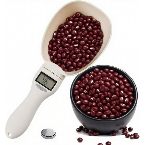 Digital Smart Measuring Spoon,Food Digital Measuring Scoop Scale 800g / 0.1g High Precision with LCD Screen,Household Weighing Scoop for Kitchen and Dog Cat Food
