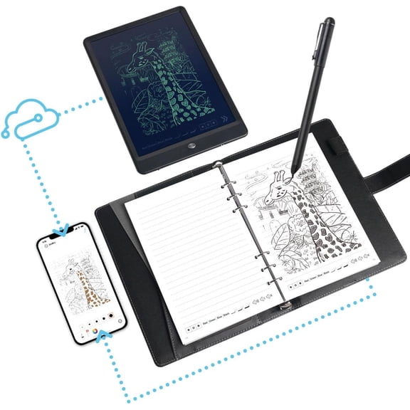 Digital Smart Pen Smart Notebook and Board Writing Set for Note Taking | Gifts for Adults Women Men Coworkers Teachers Students Friends | Sync Paper Notes to Phone Instantly | Convert to Text