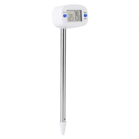 Digital Soil Moisture Meter and Temperature Tester Dual Function 6.7 Inches / 17.0 cm Stainless Steel Probe Sensor for Garden Plants Lawn Farming