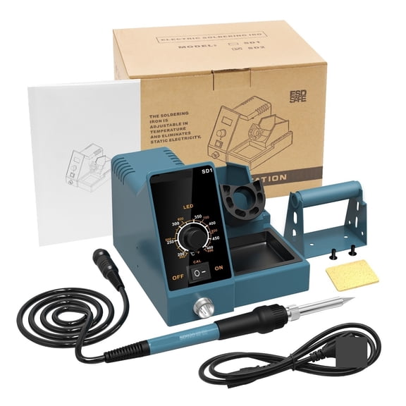 Digital Soldering Station/rework Station 60W Temperature Control ESD For Phone PCB IC SMD BGA Soldering ,High Temperature Resistant