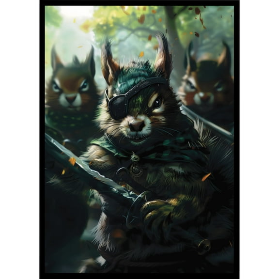 Digital Sorcery Studio Squirrel General MTG Card Game Sleeves 102 Pack
