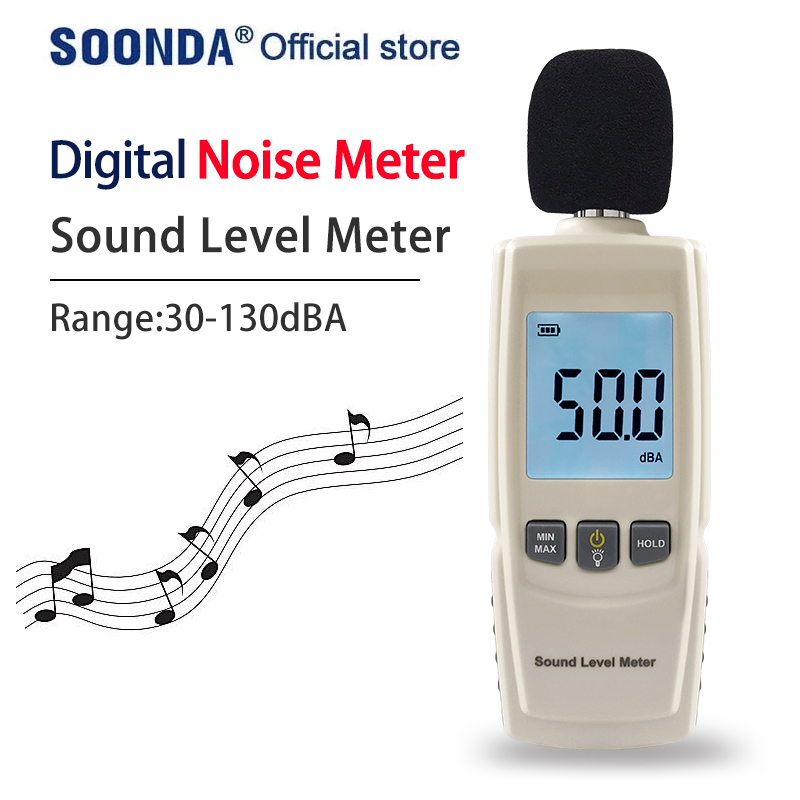 Sound Meter Instrument Digital Sound Decibel Meter Noise Meter Sound Level Meter Tester dB ...