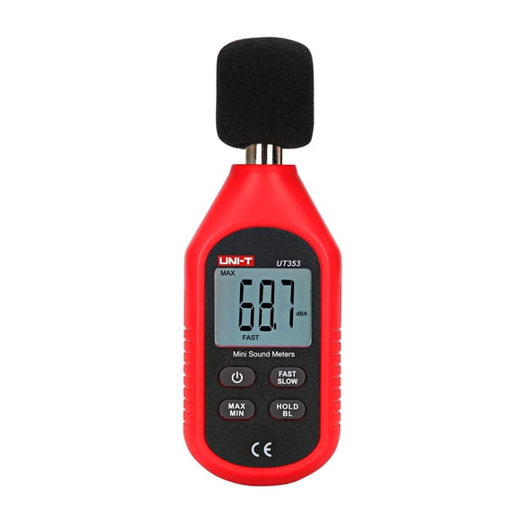 Digital Sound Level Meter 30-130dB Noise Measuring Device with LCD Backlight