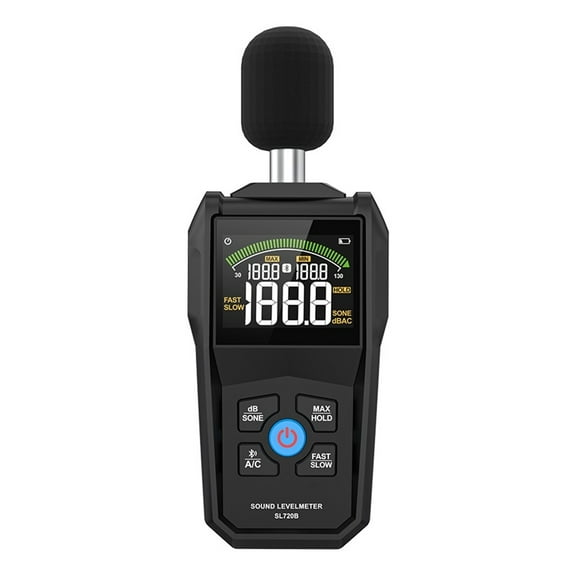 Digital Sound Level Meter 30~130dB A/C Weighting Fast/Slow Adjustable Noise Meter Decibel Detector with Communication ,Measurement Device