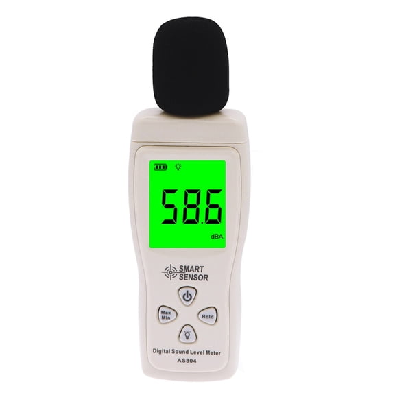 Digital Sound Level Meter 30-130dBA Noise Monitoring Decibel Analyzer Portable for Library Office ,Feature Packed