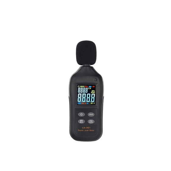 Digital Sound Level Meter 35DB To 135DB 0.1dB Accuracy Portable Noise Detector For Environmental Noise Monitoring Industrial HVAC Classroom Acoustic Surveys Color LCD Auto Power Off