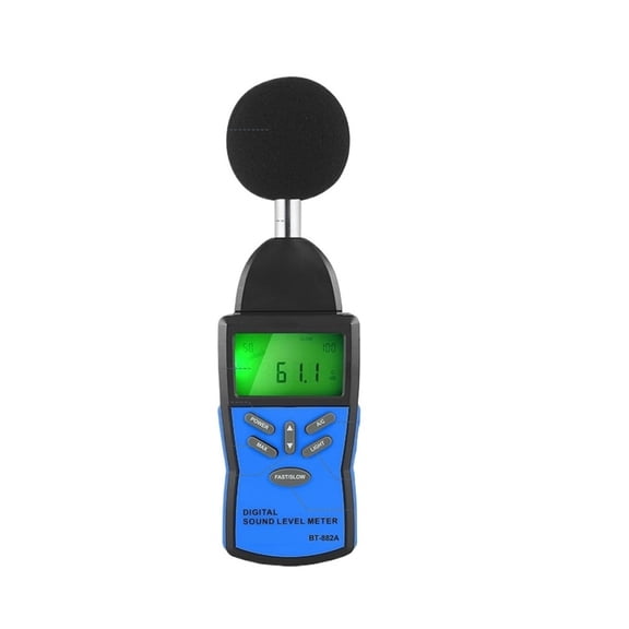 Digital Sound Level Meter,Decibel meter Pressure Level Reader(SPL) with 30-130dB Noise Volume Monitoring Test dB Decibels