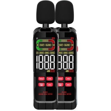 DM219N 3-in-1 Decibel Meter - Noise, Temp & Humidity Monitor With LCD, 30-130dBA Range, 2000mAh Battery