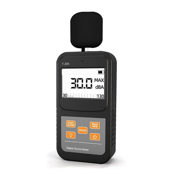 Digital Sound Level Meter Handheld SPL Meter,30-130DB Noise Measure, Larger Backlit LCD Display ,Widely Used