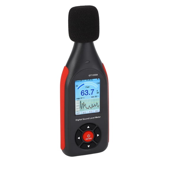 Digital Sound Level Meter High Accuracy LCD Decibel Reader Portable Noise Monitor Reader for Home Office Factory 30-130 dB Dual Weighting