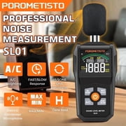 Digital Sound Level Meter, High Sensitivity Multipurpose Audio Noise Meter, Handheld Meter, 30130dB with LCD Display A/C Weighted, Audio Measuring Decibel Monitor, Acoustic Measurement Instrument