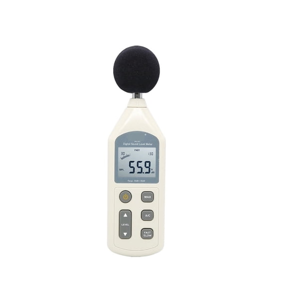 Digital Sound Level Meter Noise Volume Measuring Instrument Decibel Monitoring Tester 30-130dB 512M SD Card Data Storage ,Portable