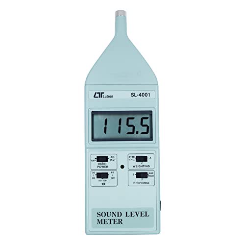 Digital Sound Level Meter/db Meter/Type 1 Sound Level Meter(Range: 35 to 130 dB)/ Sound Meter for Auditoriums, Vehicle Noise Testing Along with Factory Calibration Certificate Model: SL-4001$$Tools