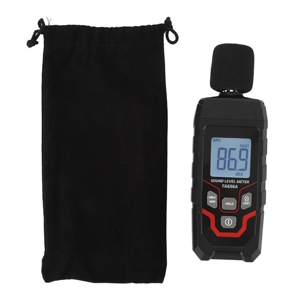 Digital Sound Meter 30-130dBA, Noise Detector With Backlit Display, Max/Min, Fast for RESPONSE For Home Office Industrial Testing, Portable Decibel Gauge TA656A